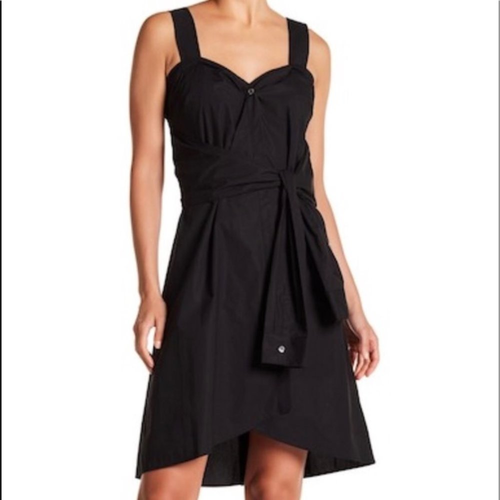 NEW Derek Lam 10 Crosby sleeveless tie front dress
